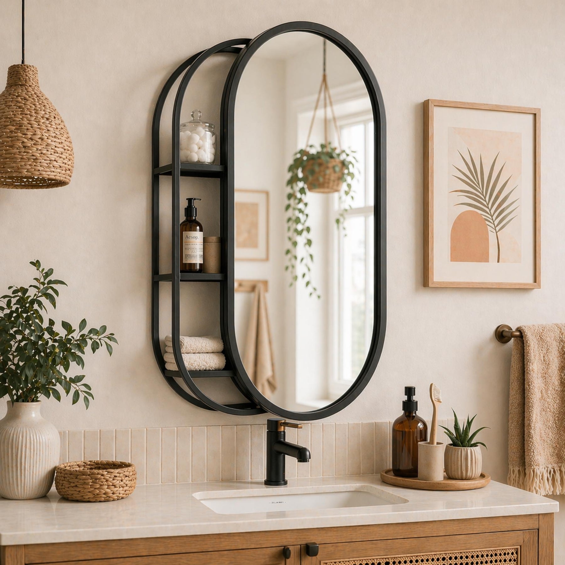 black metal dressing table mirror Amazon.com: Large Circle Dressing Table Mirror with Metal Frame and Boom