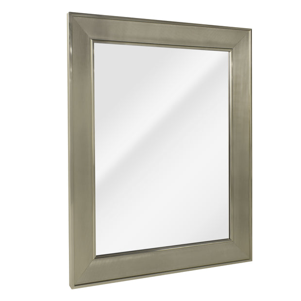 Pave Textured Rectangular Framed Wall Vanity Mirror