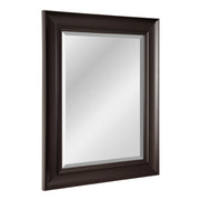 Espresso Rectangular Framed Wall Vanity Mirror