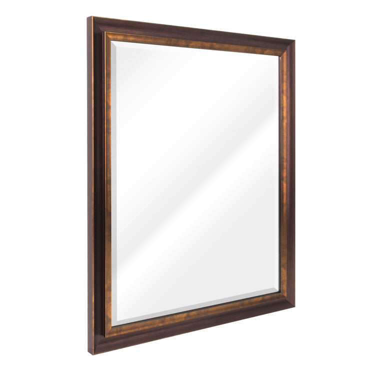 Bronze & Copper Oil-Rubbed Framed Wall Mirror