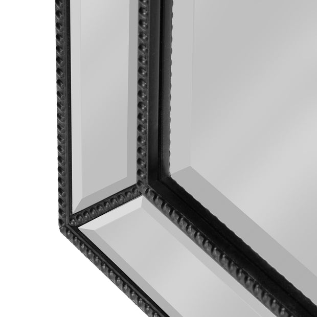 Head West Metro Beaded Glass Framed Vanity Mirror