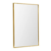 Nordic Stainless Steel Thin Framed Rectanular Bathroom Vanity Wall Mirror