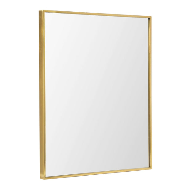 Nordic Stainless Steel Thin Framed Rectanular Bathroom Vanity Wall Mirror