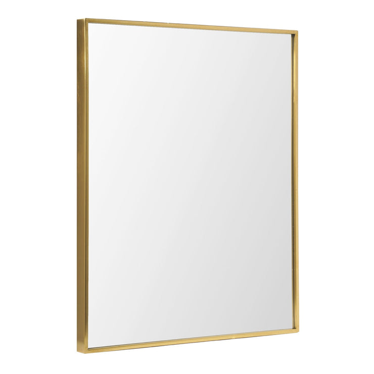 Nordic Stainless Steel Thin Framed Rectanular Bathroom Vanity Wall Mirror