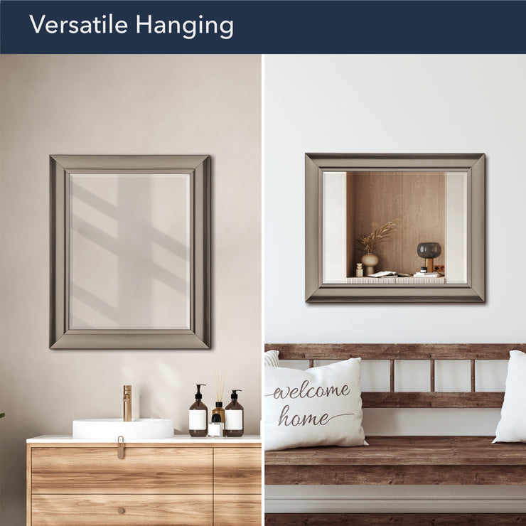 Head West Oil-Rubbed Framed Wall Mirror