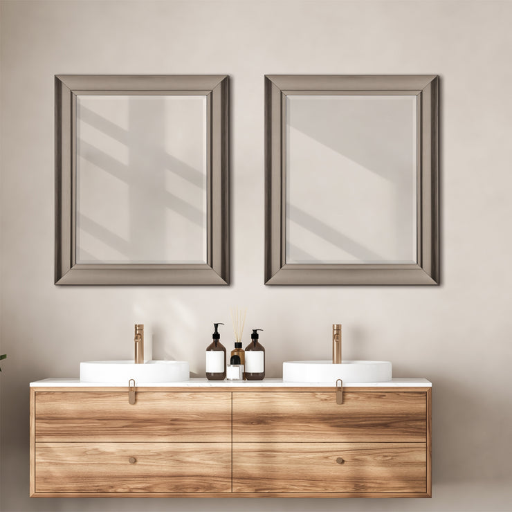 Head West Oil-Rubbed Framed Wall Mirror