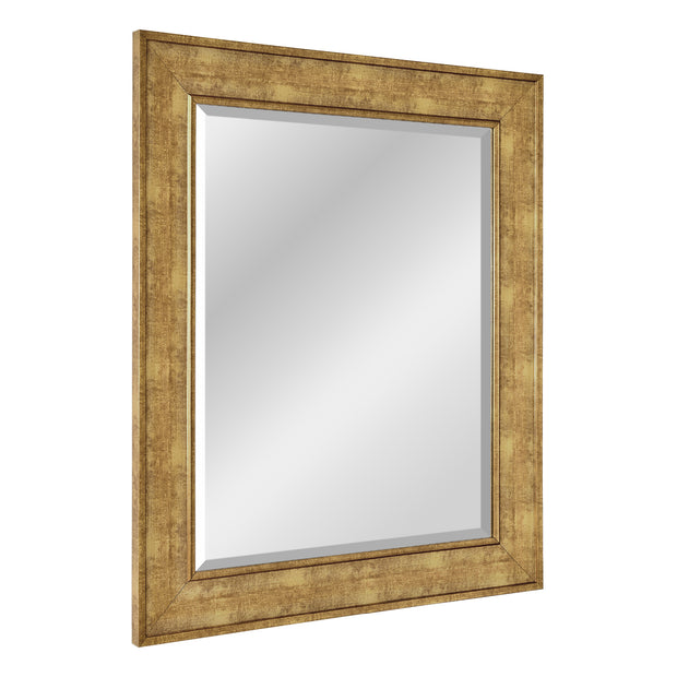 Pave Textured Rectangular Framed Wall Vanity Mirror