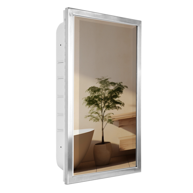 Classic Recessed Medicine Cabinet with Beveled Mirror