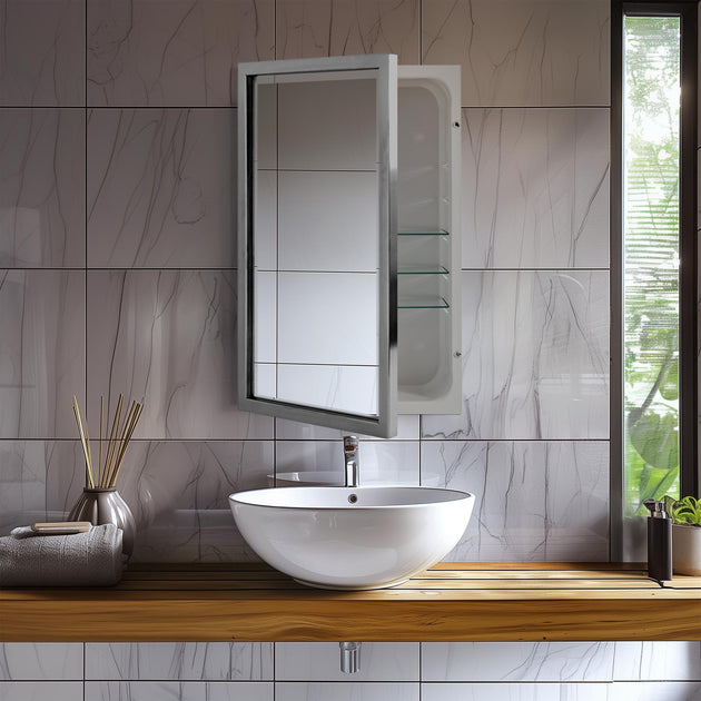 Medicine Cabinet Mirrors - Modern Wall Mount Medicine Cabinet Vanity ...