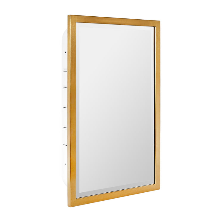 Classic Recessed Medicine Cabinet with Beveled Mirror