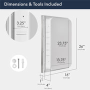 Spectrum Recessed Medicine Cabinet Mirror