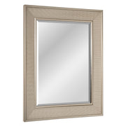 Pave Textured Rectangular Framed Wall Vanity Mirror