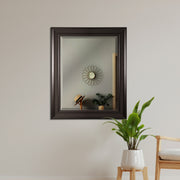 Espresso Rectangular Framed Wall Vanity Mirror