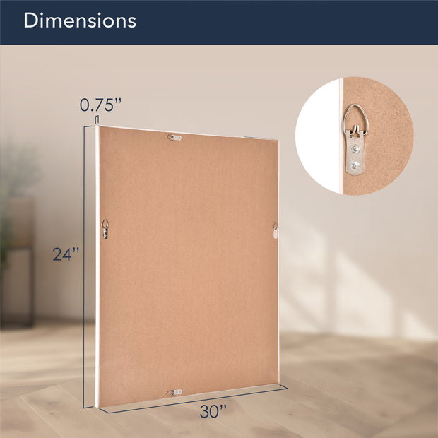 Chrome Textured Frame Accent Wall Mirror