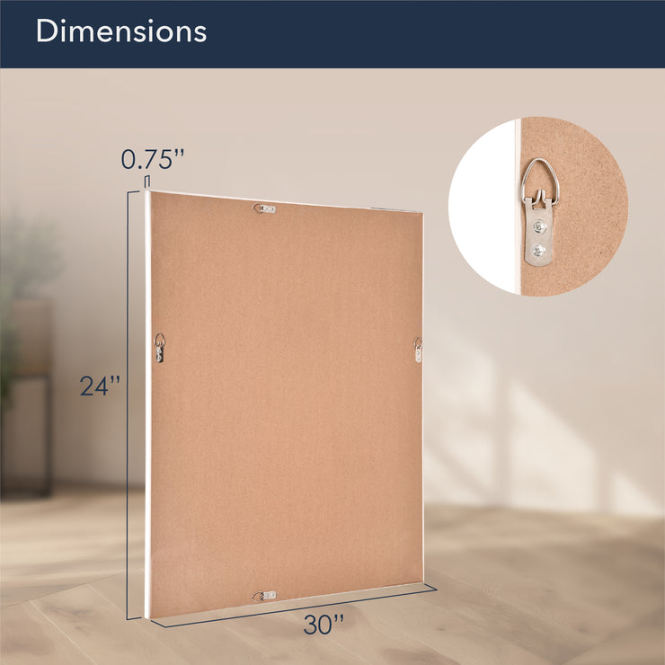 Chrome Textured Frame Accent Wall Mirror
