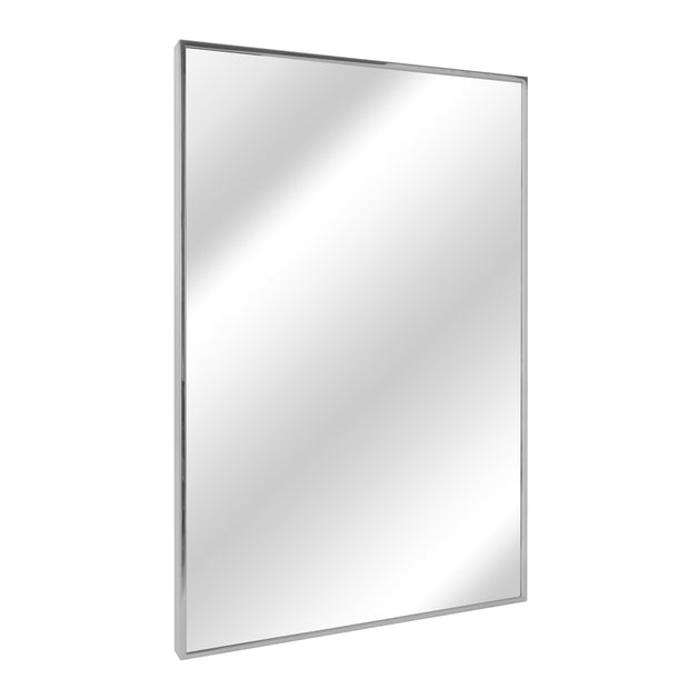 Nordic Stainless Steel Thin Framed Rectanular Bathroom Vanity Wall Mirror