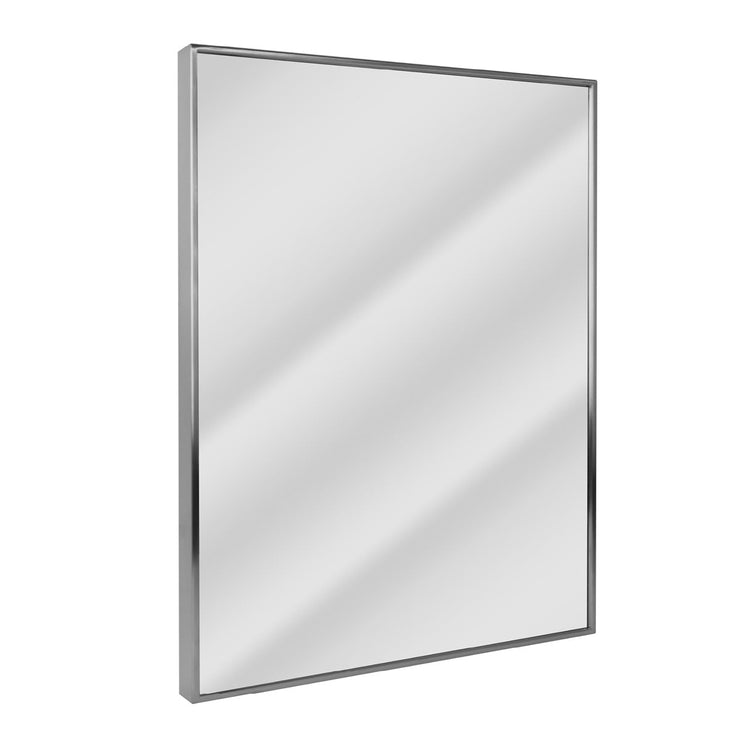 Nordic Stainless Steel Thin Framed Rectanular Bathroom Vanity Wall Mirror