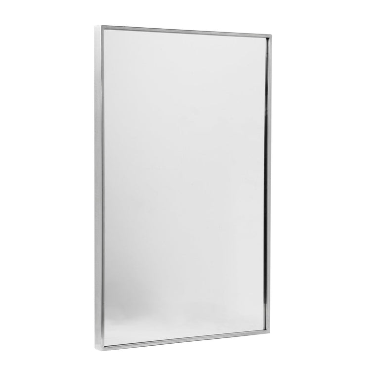 Nordic Stainless Steel Thin Framed Rectanular Bathroom Vanity Wall Mirror