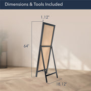 Head West Full Size Free Standing Easel Dressing Mirror