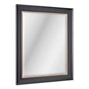 Alderton Black and Silver Framed Mirror with Pewter Liner