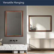 Head West Oil-Rubbed Framed Wall Mirror
