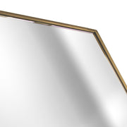 Gold Metal Framed Octagon Wall Mirror