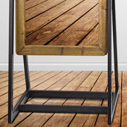 Rustic Wood Framed Full Sized Freestanding Tilt Dressing Mirror