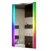 Frosted Bathroom Vanity Multi-Color Dimming LED Atmosphere Mirror