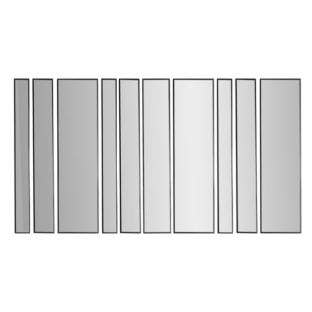 Metal Framed 10 Piece Accent Mirror Variety Set
