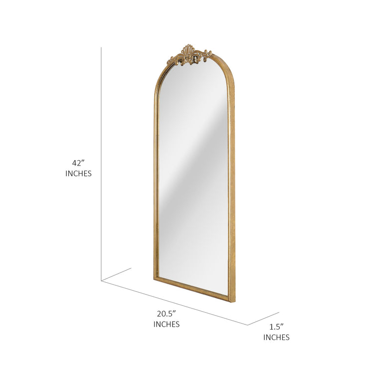 Arch Antique Gold Ornate Metal Accent Wall Mirror – HeadWestMirror.com