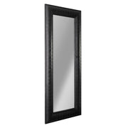 Black Wood Framed Long Full Length Wall Leaner Mirror