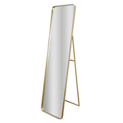 Gold Steel Freestanding Full Length Floor Mirror with Easel