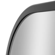 Black Steel Framed Full Length Floor Mirror with Easel