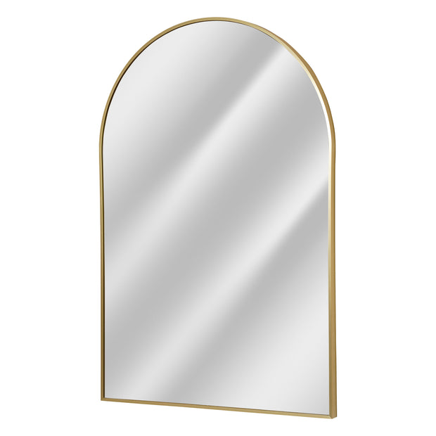 Arch Shaped Thin Metal Frame Wall Vanity Mirror