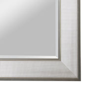 Pave Textured Rectangular Framed Wall Vanity Mirror