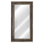 Full Sized Abby Smoke Gray Framed Large Leaner or Wall Mount Beveled Dressing Mirror