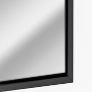 Full Sized Leaner Wall Mounted Glossy Black Framed Dressing Mirror