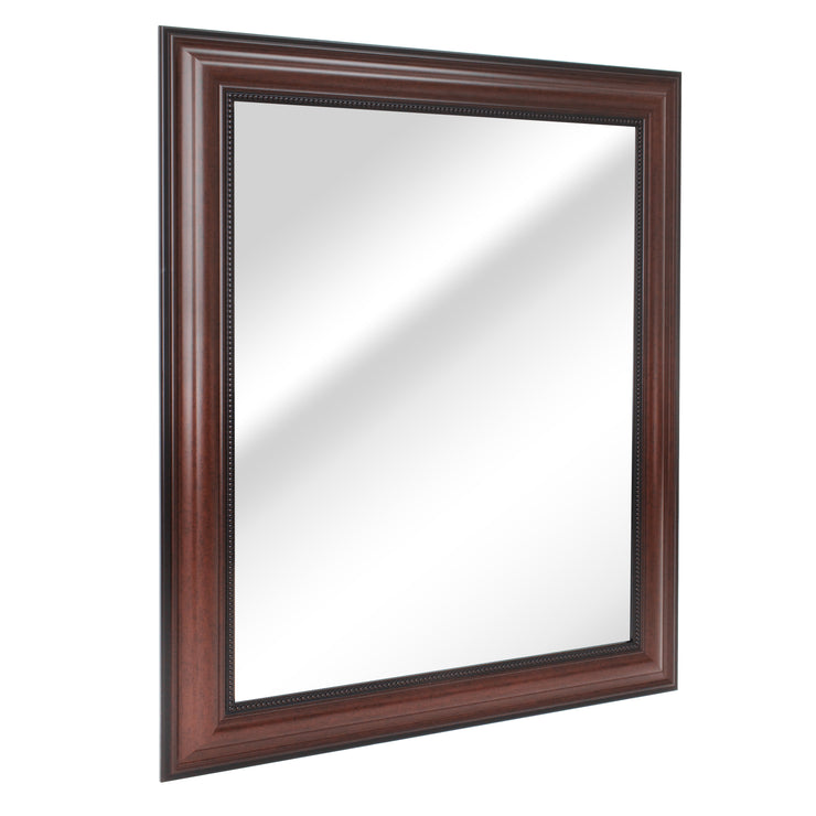 Deep Cherry Rectangular Framed Vanity Mirror
