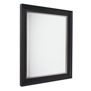 Alderton Black and Silver Framed Mirror with Pewter Liner