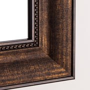 Bronze/Copper Beaded Framed Wall Vanity Mirror